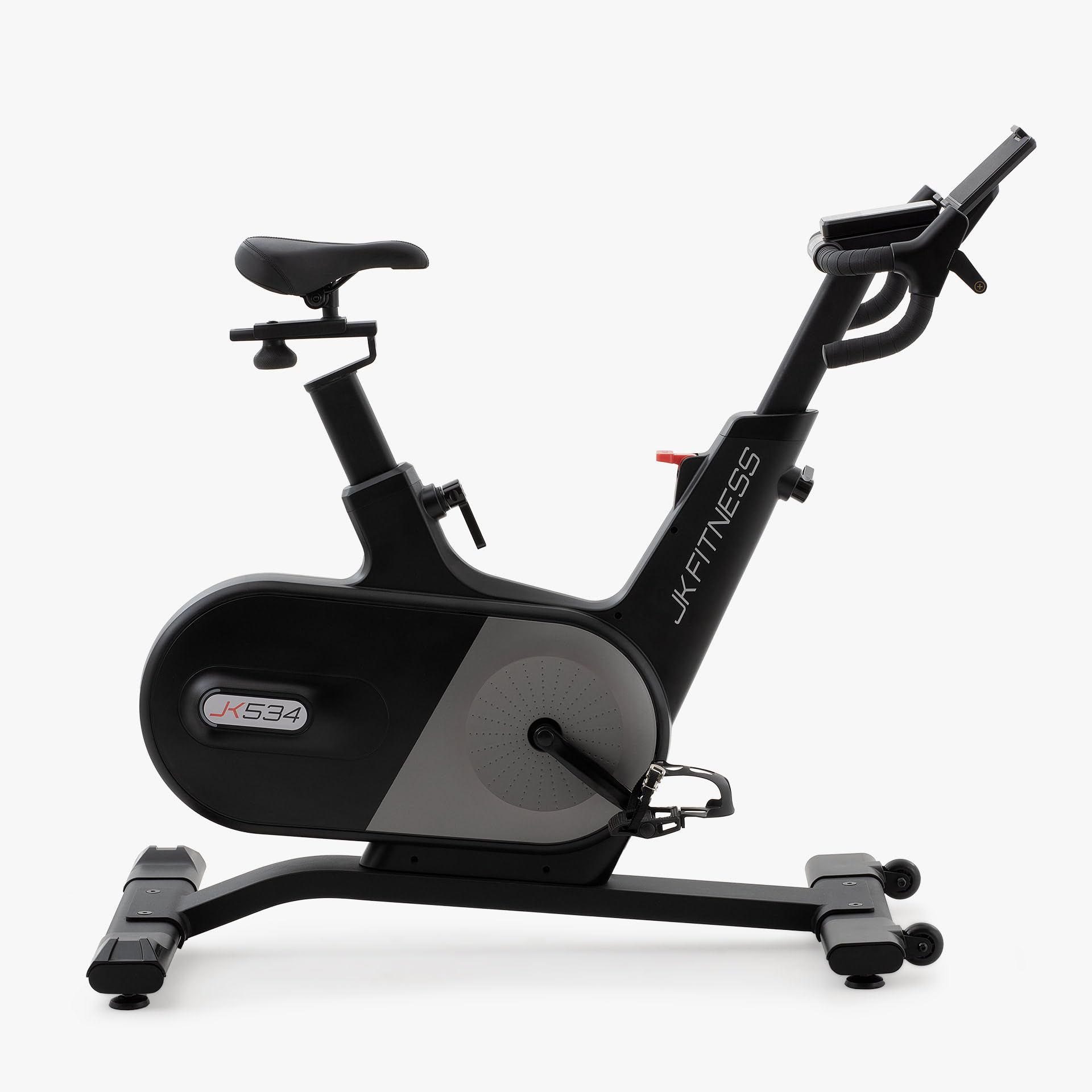 JK FITNESS JK 534 Spin Bike Elettro-Magnetica | Indoor Bike Professionale [Volano 20 Kg] Freno Motorizzato | 24 Livelli Resistenza | | Allenamenti Interattivi con App | Design Ergonomico e Robustezza