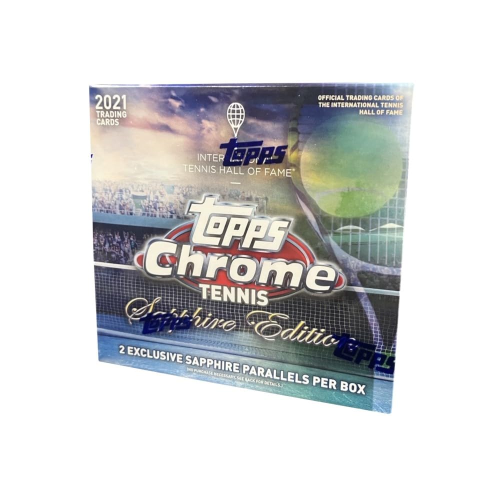 Amazon.com: 2021 Topps Chrome Tennis Sapphire Edition Box 