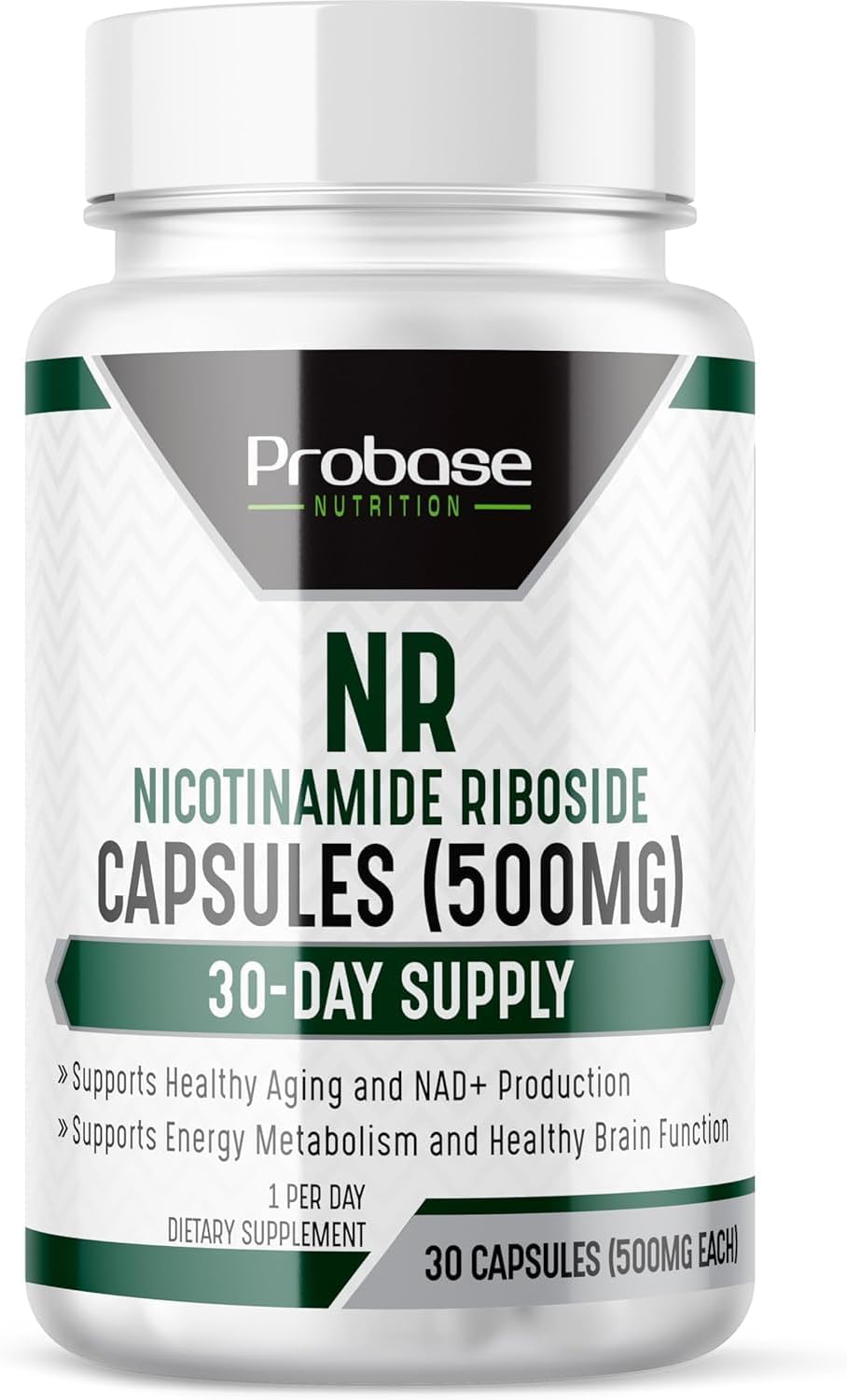 Probase Nutrition Nicotinamide Riboside - NAD Supplement to Boost Levels of NAD 30ct/500mg, 30-Day Supply