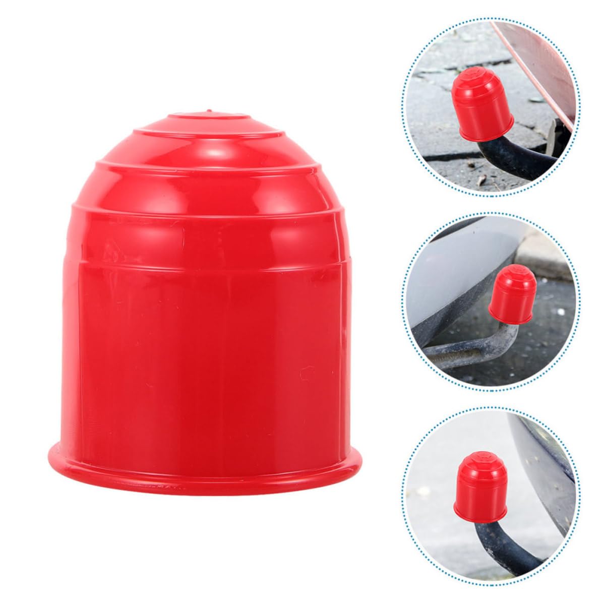 Operitacx 30 Piezas Protector de Bola de Remolque de Nylon Rojo para RV y