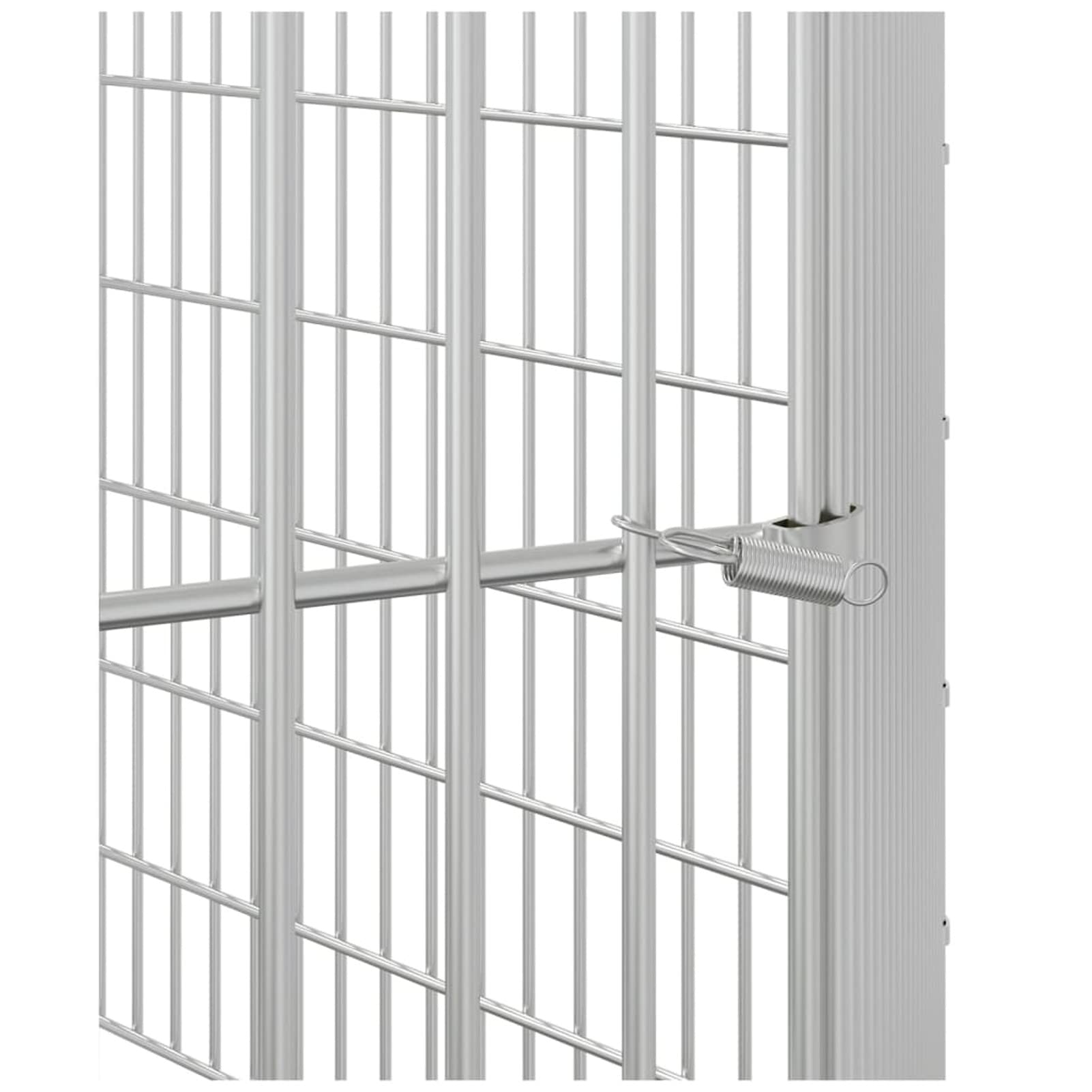 ZEYUAN Jaula para Conejos 6 Paneles, Jaula Cobaya, Corralito para Perros, Vallas para Perros, Valla para Mascotas, Recinto para Conejos, Hierro galvanizado 54x60 cm