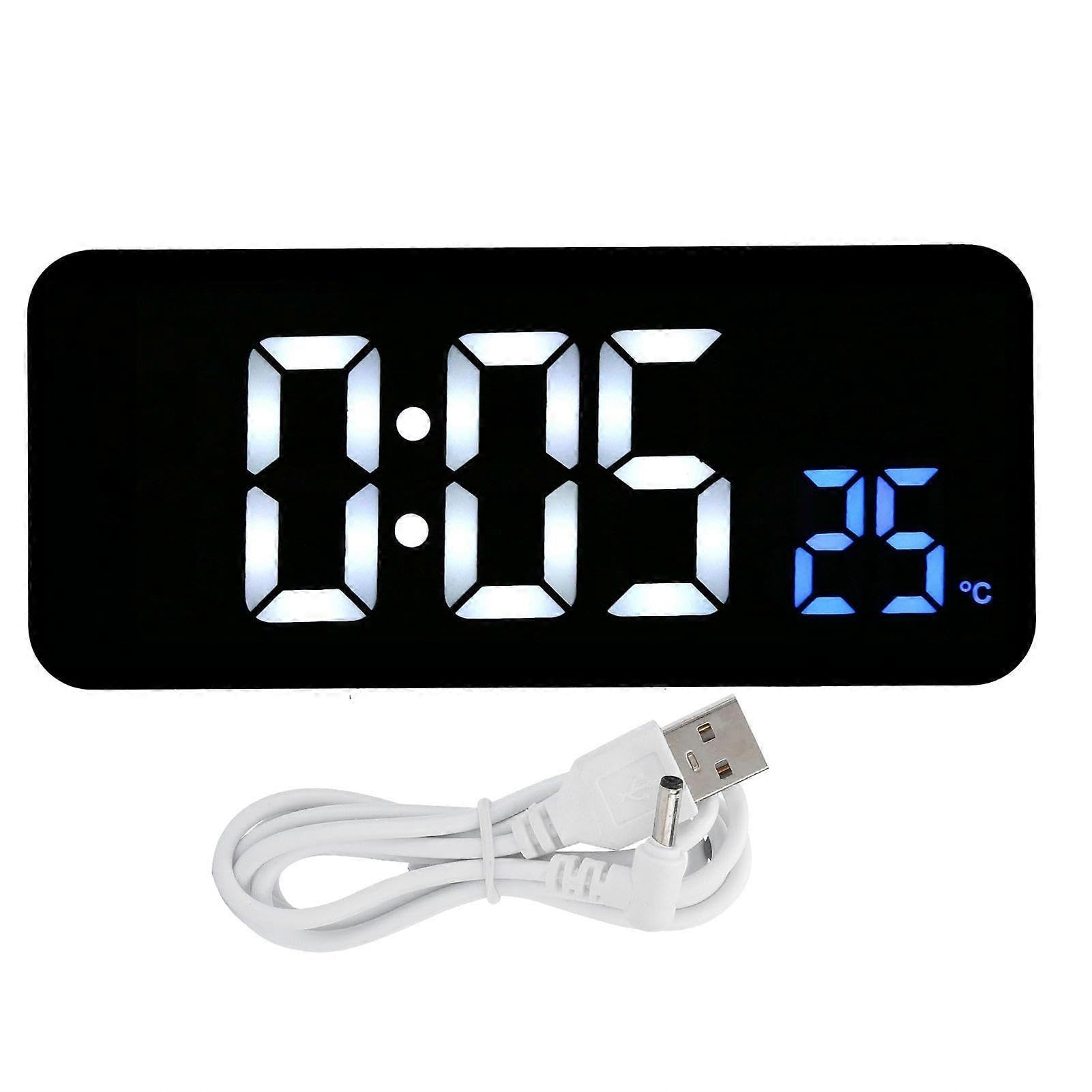 2025 Latest Model Digital Alarm Clock Bedside Multifunctional Electronic