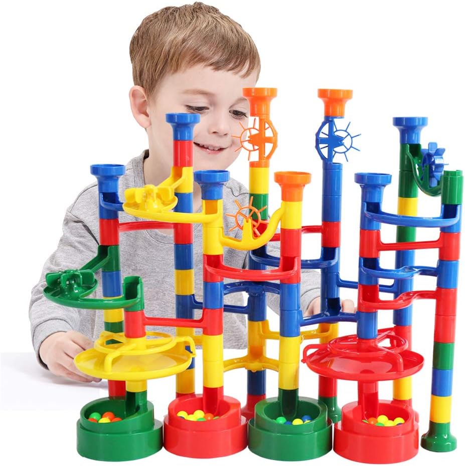 BMAG Marble Run for Kids, Marble Race Track , Marble Maze Game Toys, Construction Building Set