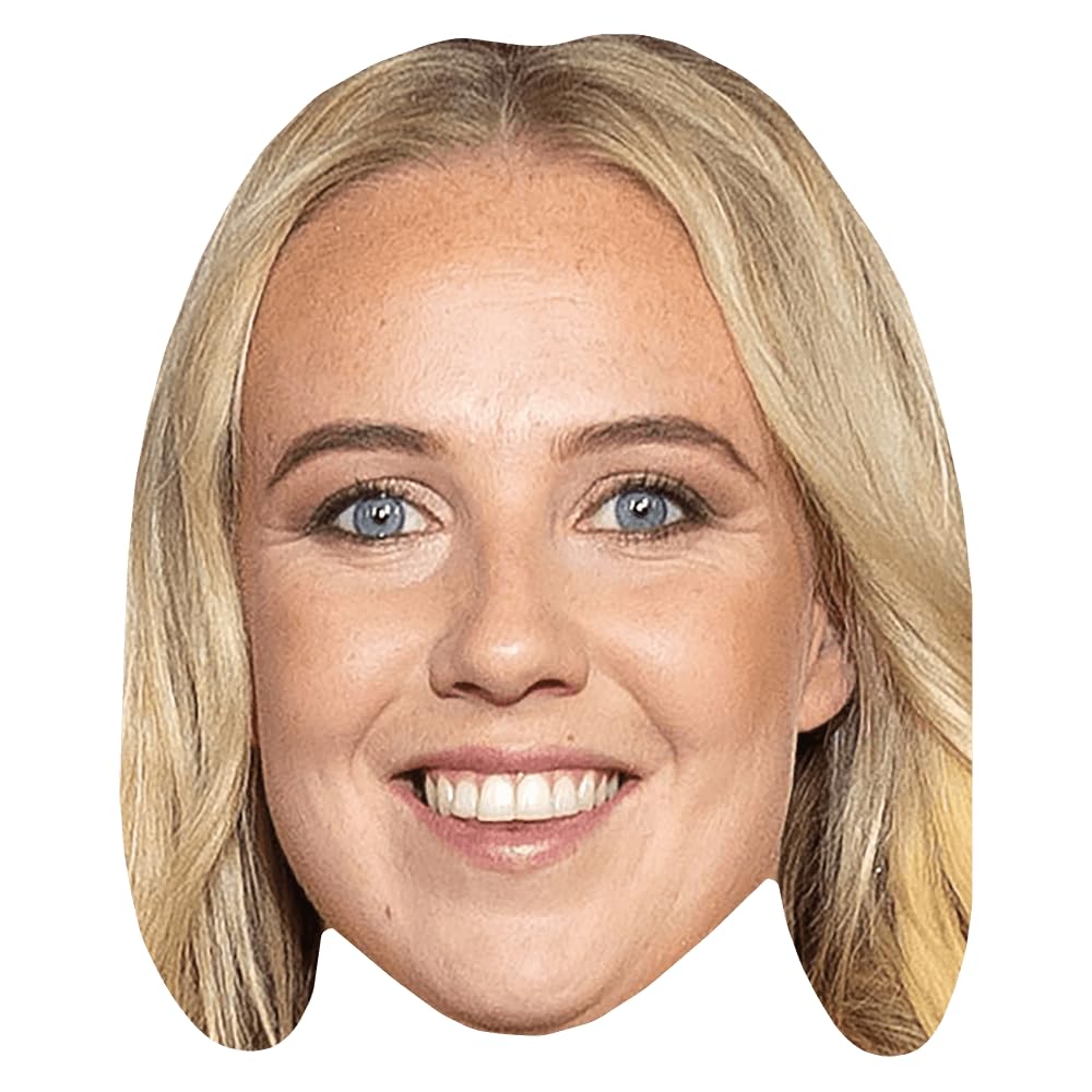 Celebrity Cutouts Lifelike Beth Mead (Smile) Celebrity Mask, Flat Card Face, Fancy Dress Mask