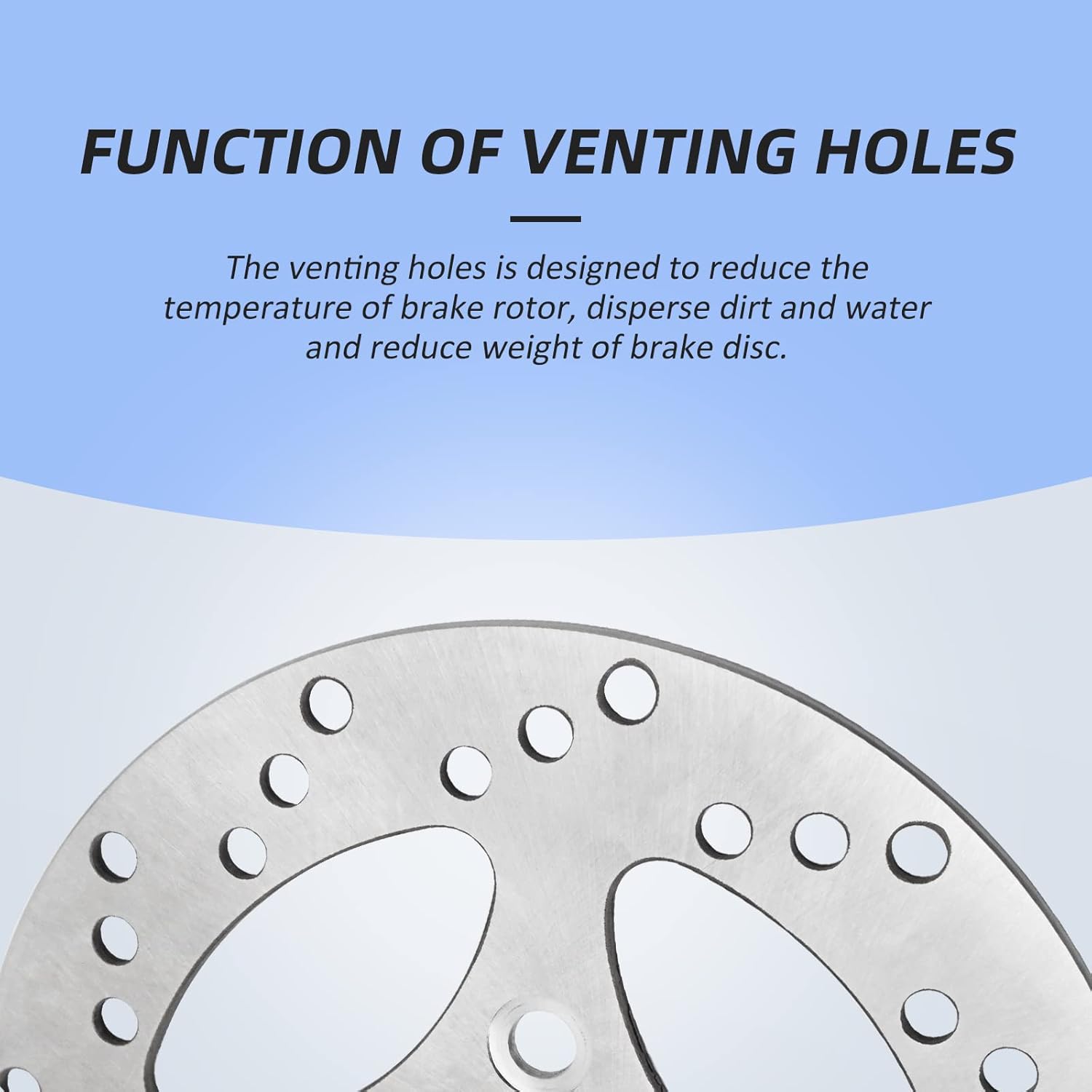 M MATI Rear Brake Disc Rotor for Yamaha Raptor 700 2006-2020 YFZ450 2006-2013 YFZ450X 2008 1S3-2582W-10-00 1PE-F582W-00-00 1S3-2582W-00-00