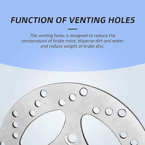 Miniatura 3 de M MATI Rotor de disco de freno trasero para Yamaha Raptor 700 2006-2020 YFZ450 2006-2013 YFZ450X 2008 1S3-2582W-10-00 1PE-F582W-00-00 1S3-2582W-00-00