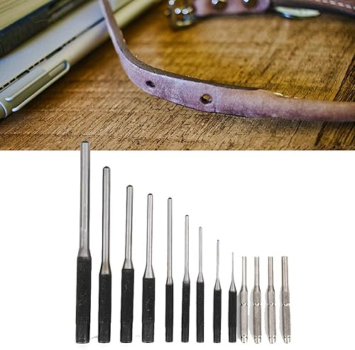 Miniatura 4 de Juego de 13 perforadores de rollo, herramienta de reparación de extracción con bolsa para reparación de automóviles, relojes y joyas, perforador de