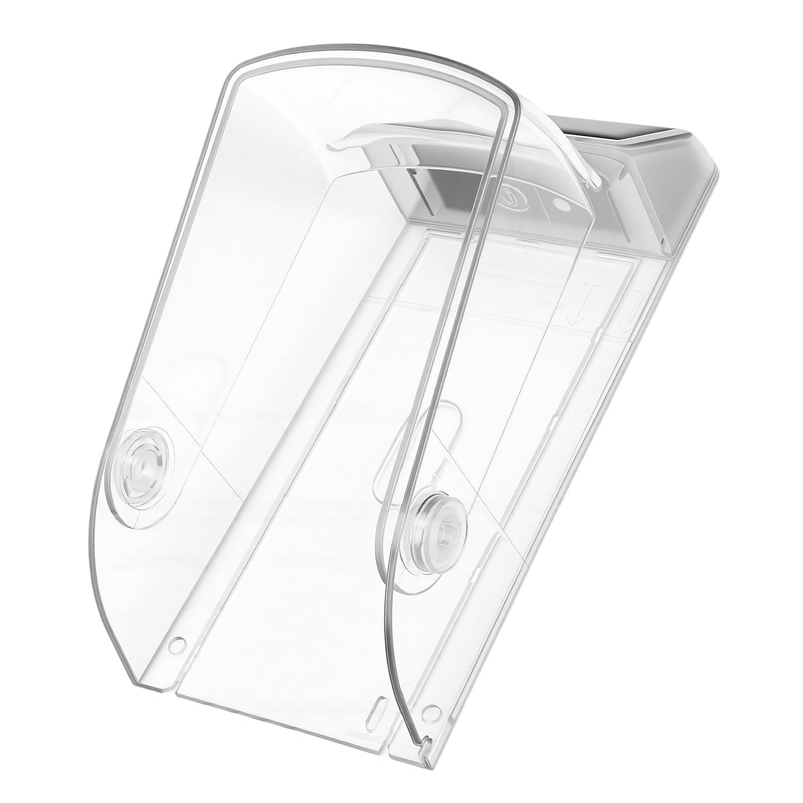 YWBL-WH Housse de Sonnette Solaire Transparente, Pare-soleil Réglable à 30°
