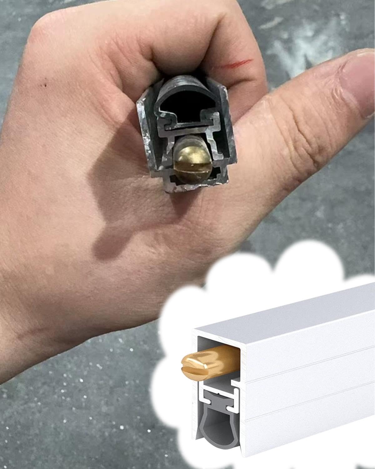 Bas de Porte Automatique Bas de Porte Automatique Dissimulé