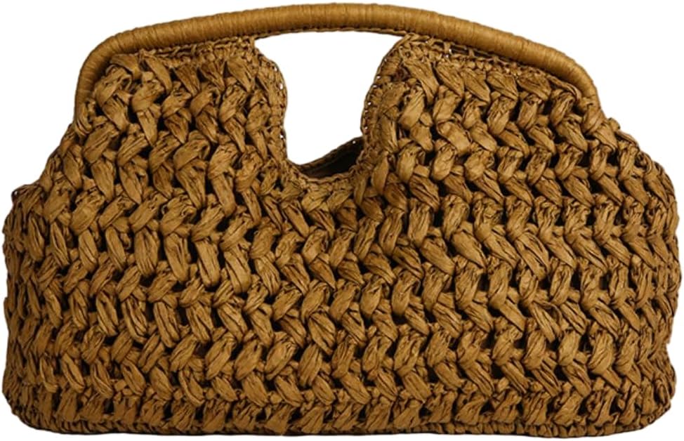 Bohemia Summer Straw Beach Bag Women Underarm Shoulder Bags Crossbody Purse Travel Hobo Handbags Evening Clutch Purses