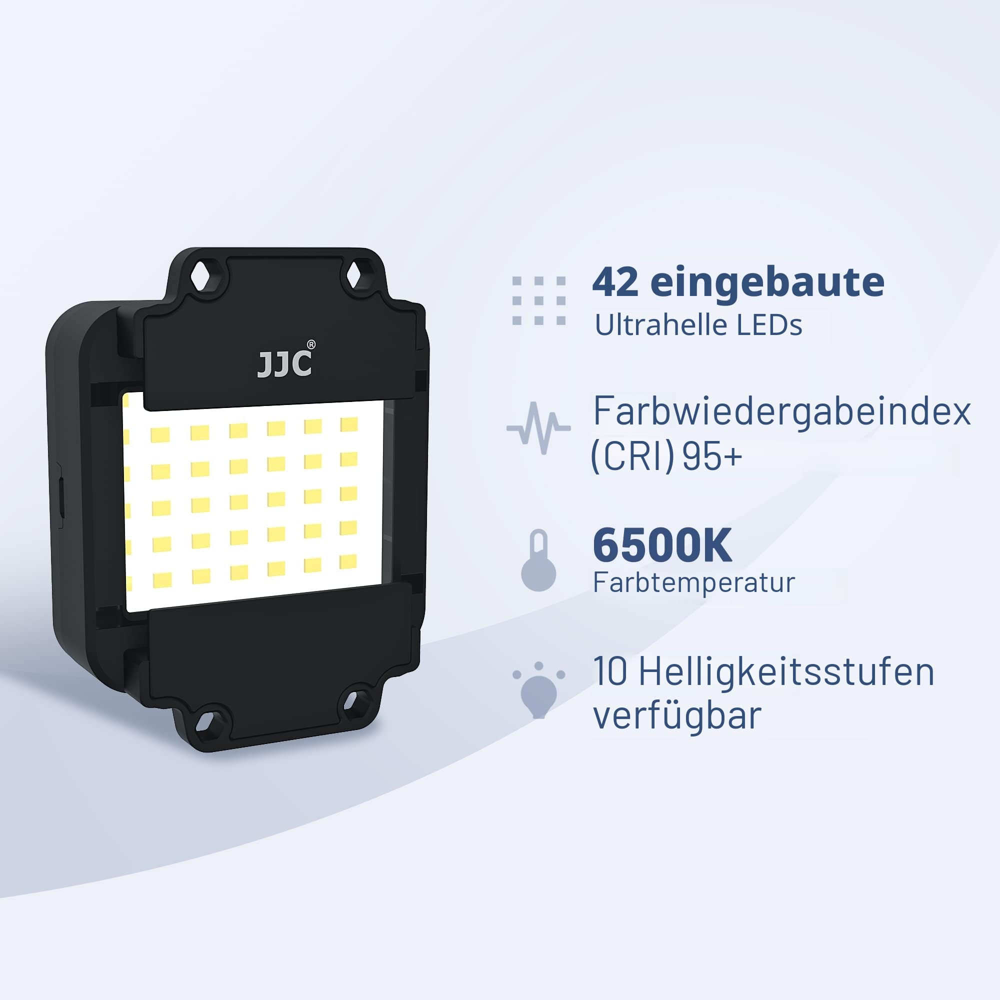 JJC Filmdigitalisierungsadapter mit LED-Lichtset Konvertieren von 35-mm-Negativfilm & Dia in digitales JPEG, 10 Helligkeitsstufen USB-LED-Lampe, 35-mm-Diahalterung & 35-mm-Filmstreifenhalter