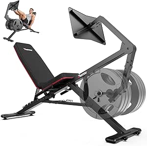 PASYOU Leg Press Machine for Home Gym – Adjustable Foot Plate and Weight Bench for Lower-Body Training