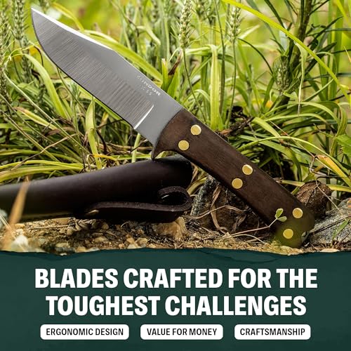 Condor Tool & Knife Balam Knife | 1075 High Carbon Steel Survival Knife with a Micarta Handle | Fixed Blade Tactical Knife with Hand Crafted Welted Leather Sheath | 9in Blade | 20.11oz (3.0mm) by Condor - Image 4