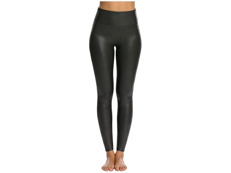 Spanx SPANX Faux Leather Leggings for Women Tummy Control (Black) Women's Casual Pants INTERNATIONAL SHIPPING
