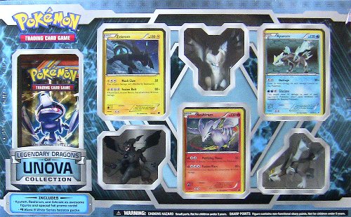 Pokemon USA, Inc. POKBWDUFIG Pokemon Black & White Legendary Dragons of Unova Figure Box, Multicolor