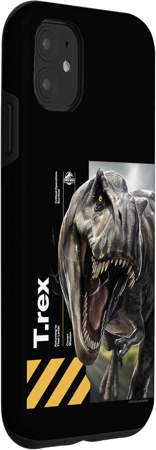 Jurassic World Rebirth Tyrannosaurus Covert Mission Case for iPhone 11