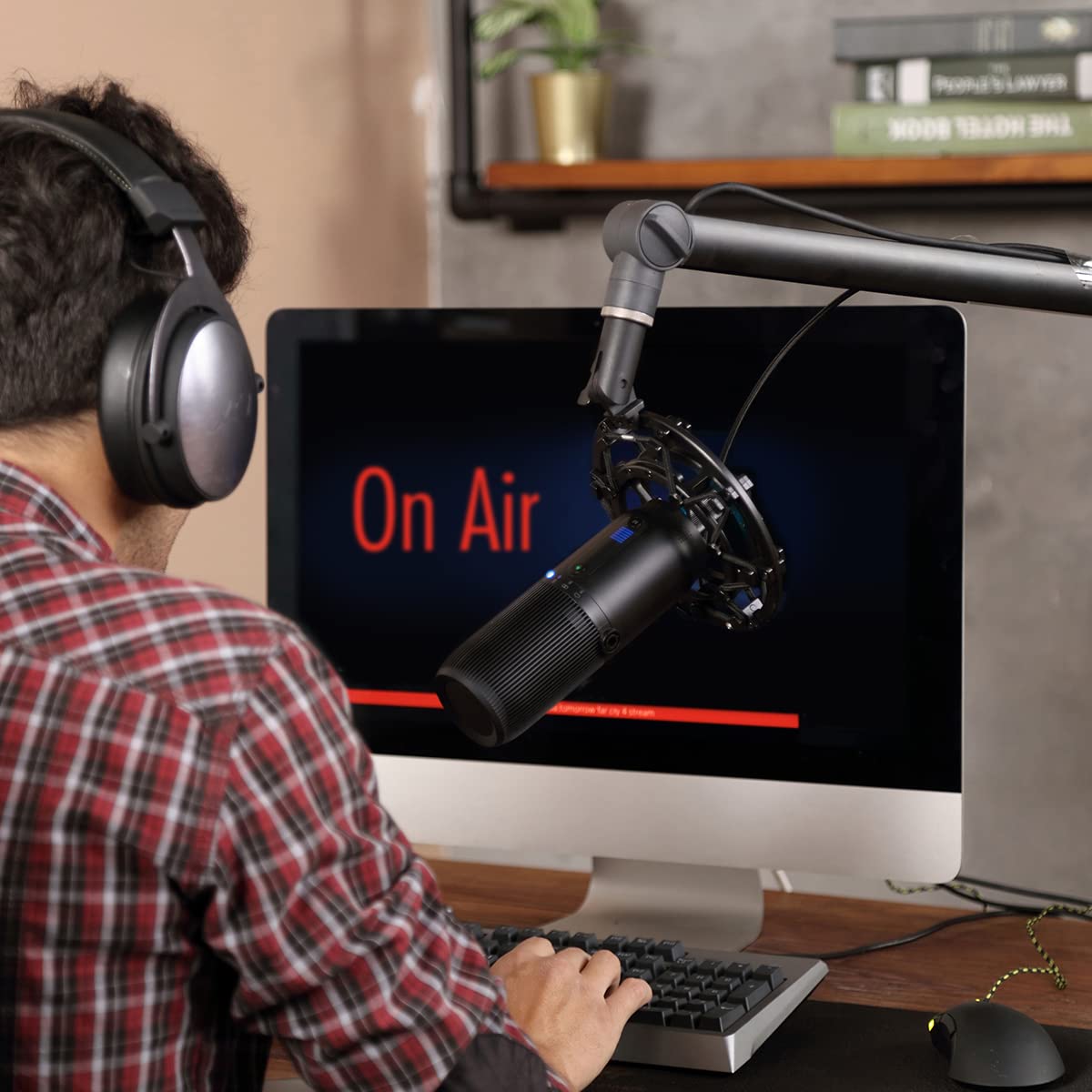 Thronmax Mdrill One (M2) Microfono a condensatore (nero) per registrazioni professionali HD (48 kHz) in qualità da studio per podcast / streaming / chat / gamePlay / Youtube / ecc.