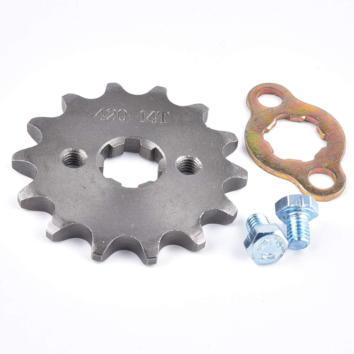 RUTU420 14T 17mm Front Engine Sprocket For 50cc 70cc 110cc 125cc 140cc 160cc ATV Dirt Bike Quad TaoTao Roketa Sunl