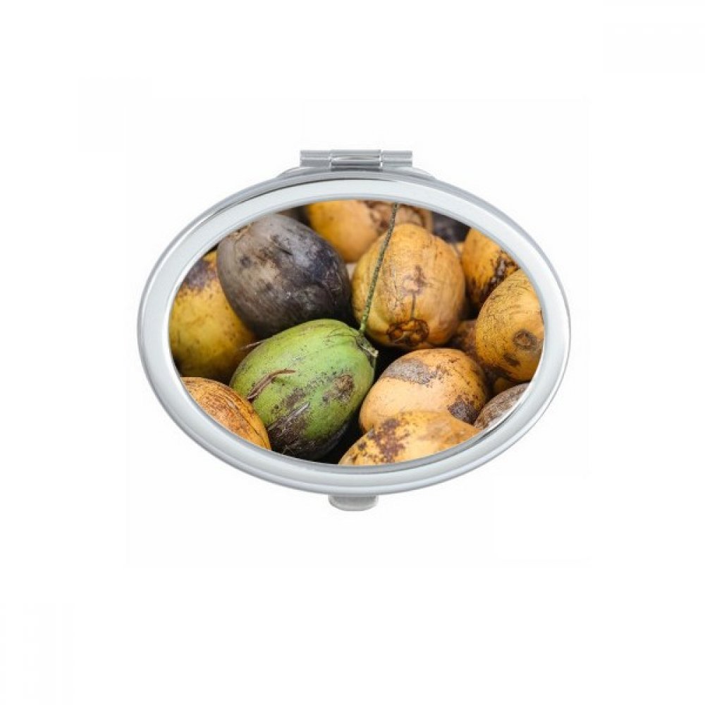 Miroir de maquillage compact papaye fraîche et nature mini miroir de poche portable pour retouches