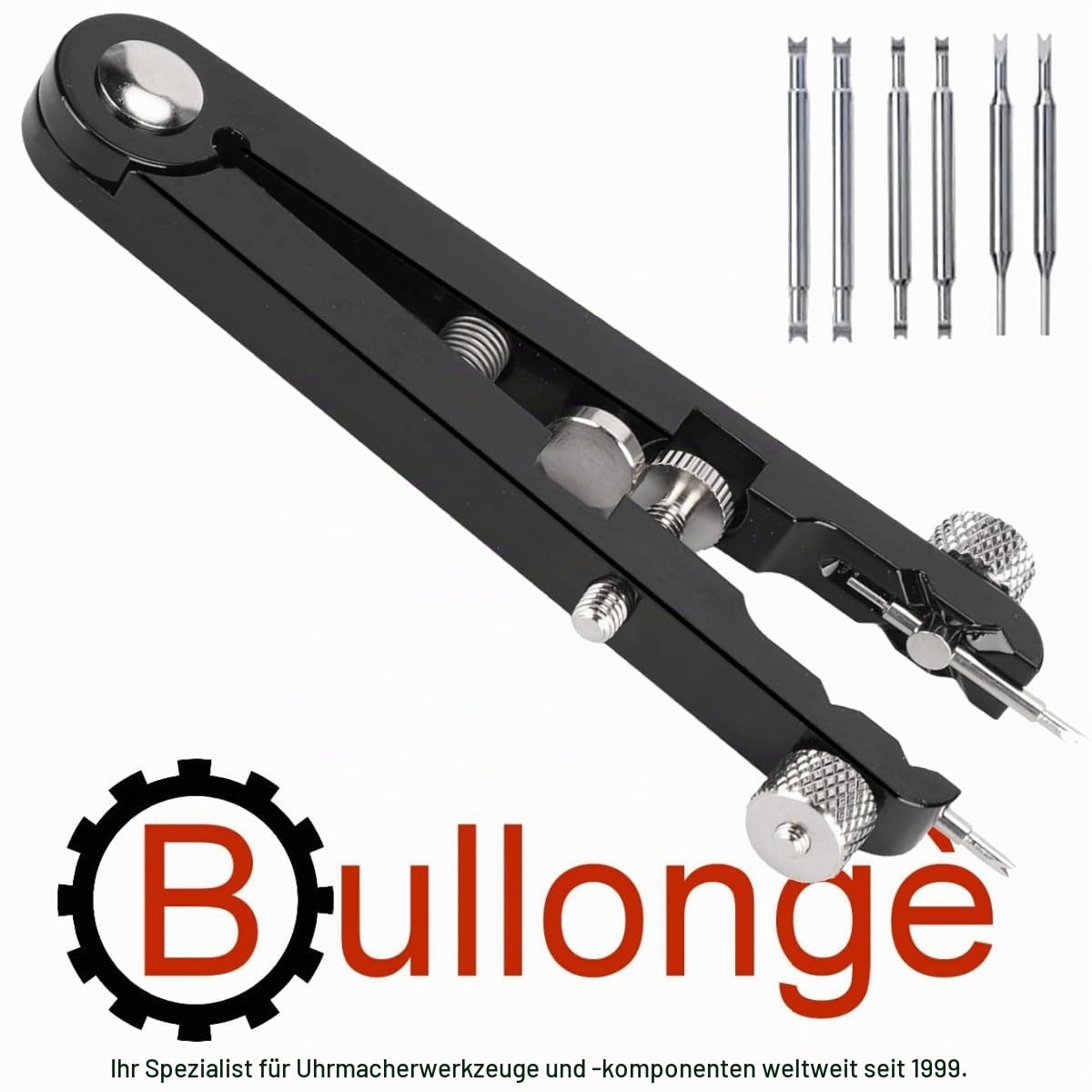 Federstegzange Multi-Flex mit Gabel-Set zur Montage und Demontage von Uhrenarmbändern und deren Federstege