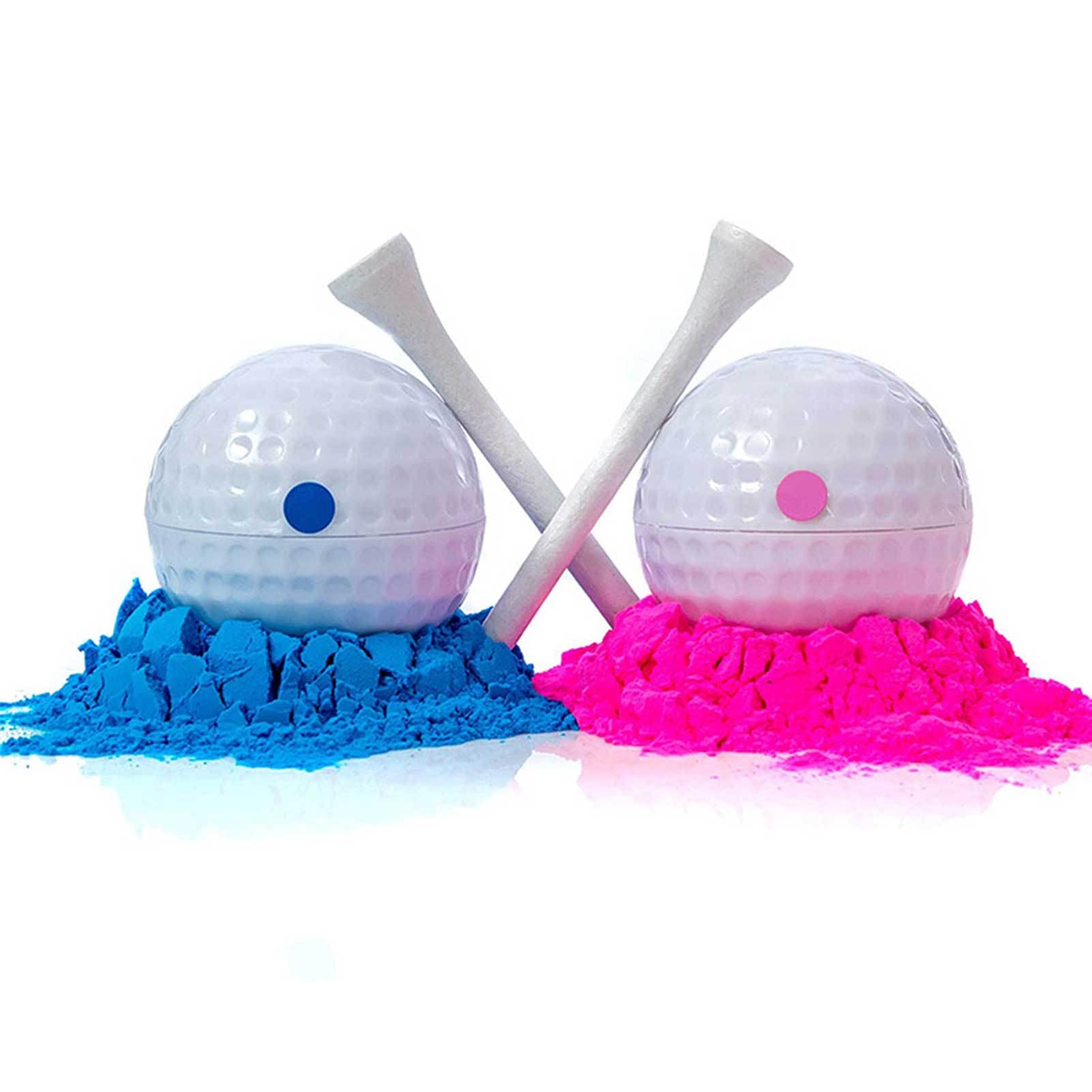 Golf Truco Explosivas Bolas con Polvo Rosa y Azul Regalo para Futuros Padres