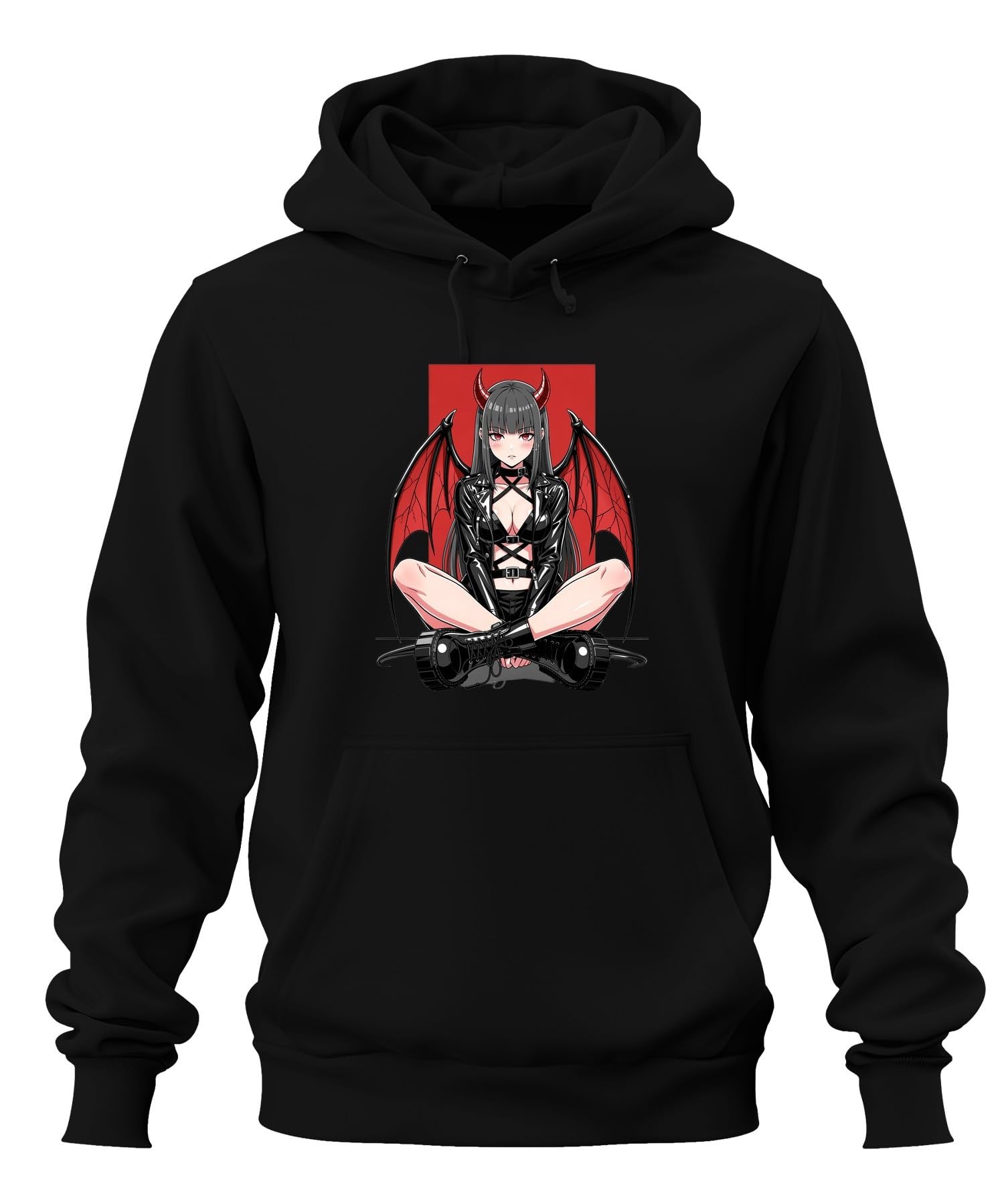 Anime Diabeł Dziewczęca Demonin Sukubus Bluza z kapturem