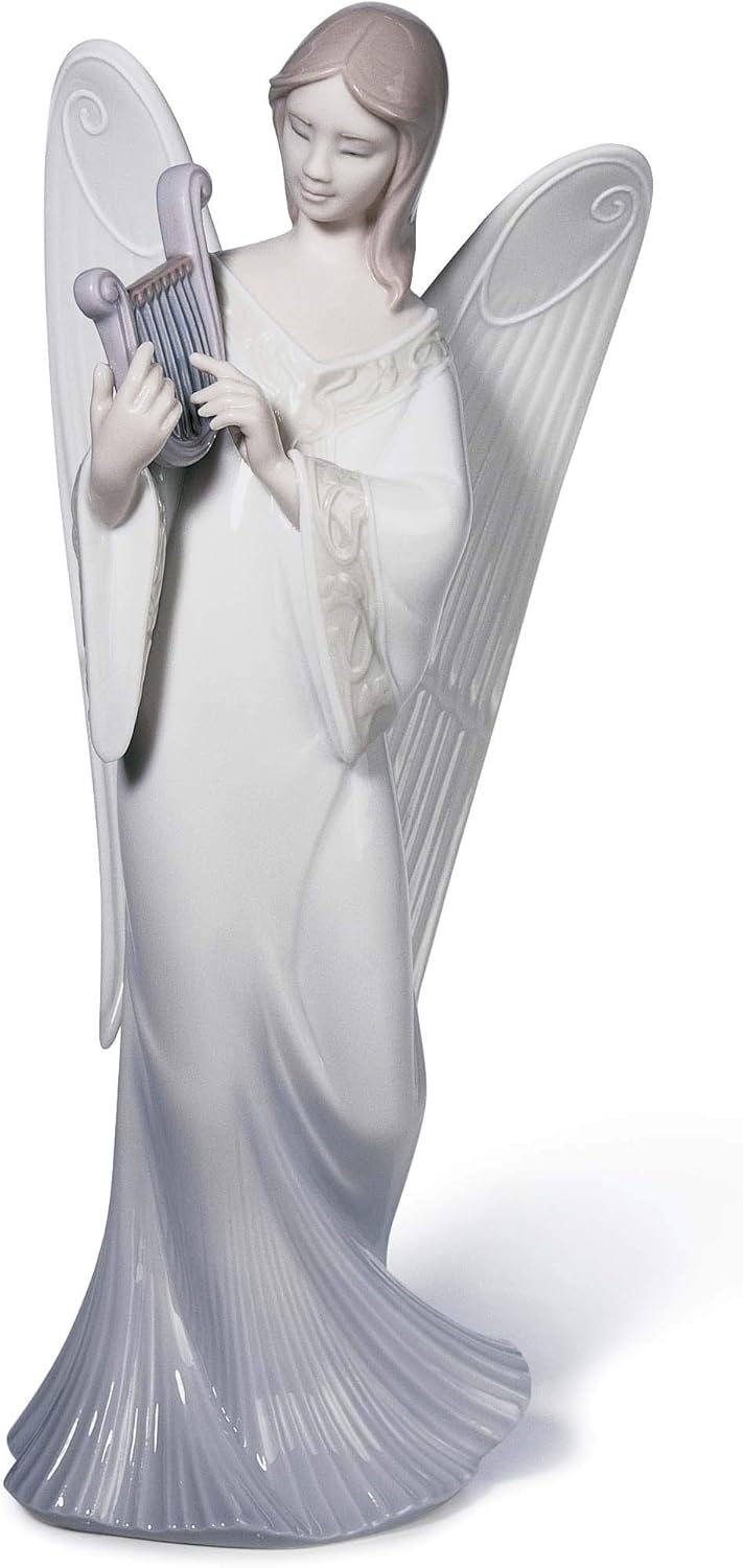 LLADRÓ Celestial Melody Tree Topper Christmas Ornament. Porcelain Tree Topper Christmas.