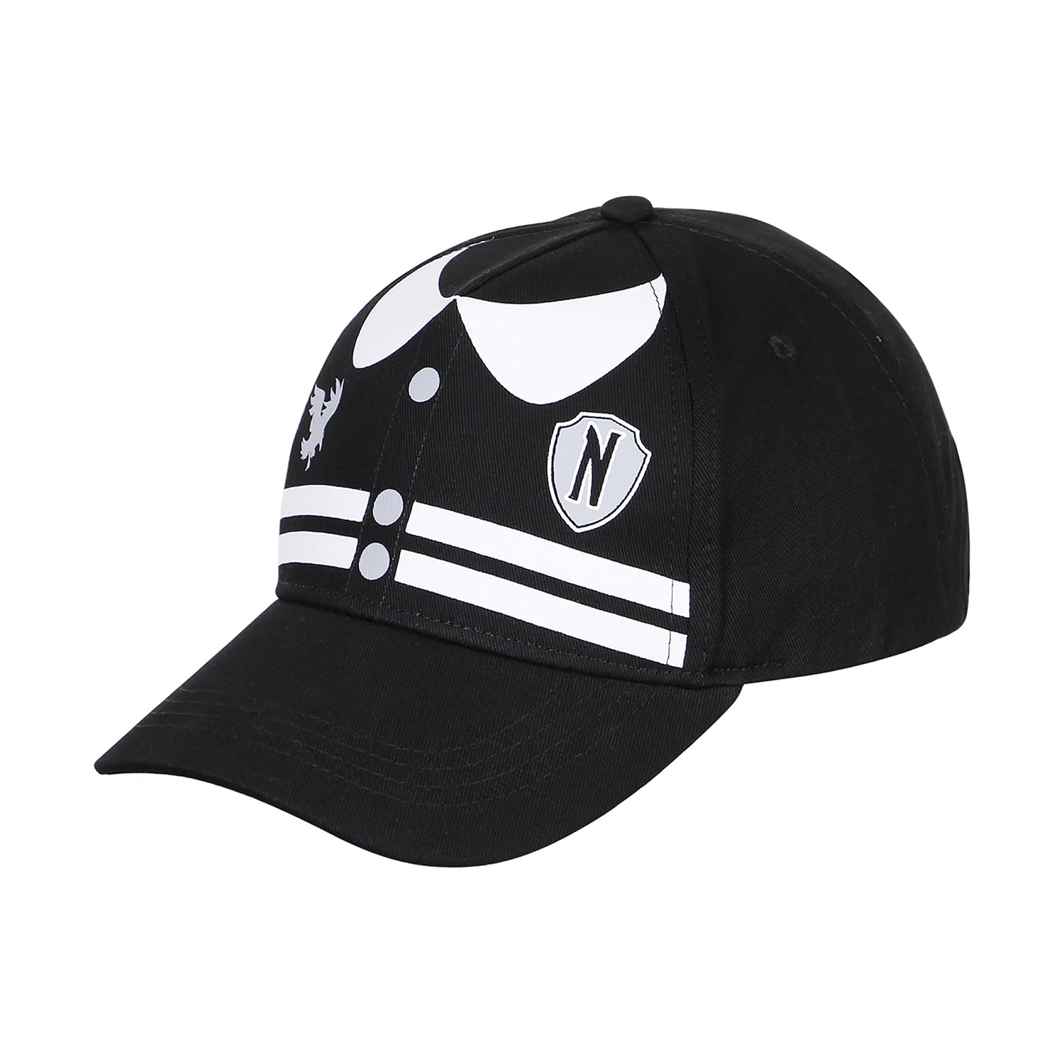 Karactermania Unisex Kids Noir Baseball Cap For Kids Wednesday Varsity
