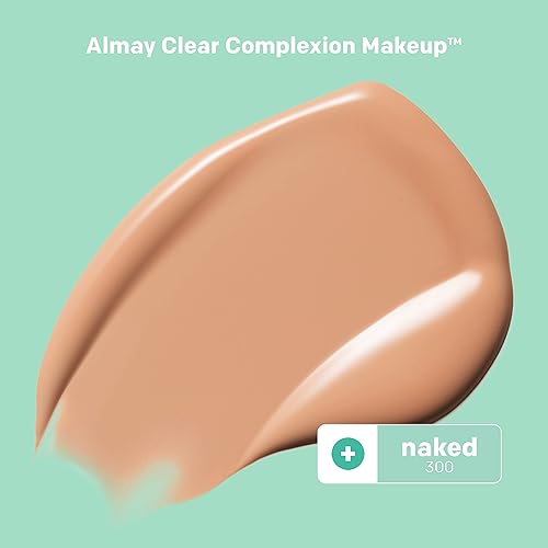 Miniatura 2 de Almay Clear Complexion - Base de maquillaje para acné con ácido salicílico, ligero, cobertura media, hipoalergénico, sin fragancia, para pieles