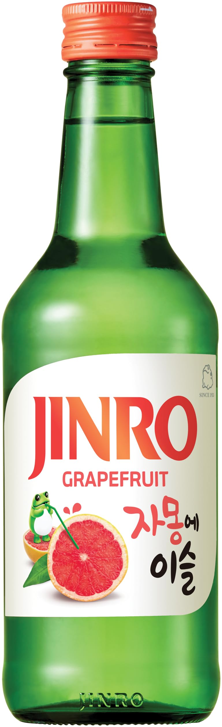 JINRO Soju, Flavoured Jinro Grapefruit, Koreanisches alkoholisches Getränk mit Grapefruitgeschmack (Imported), 13% vol, 1 x 350ml
