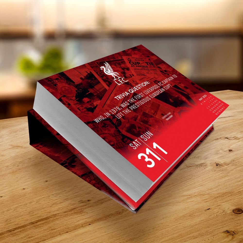 Liverpool FC Desk Block Calendar 2025: Original Danilo-Tagesabreißkalender [Kalendar]