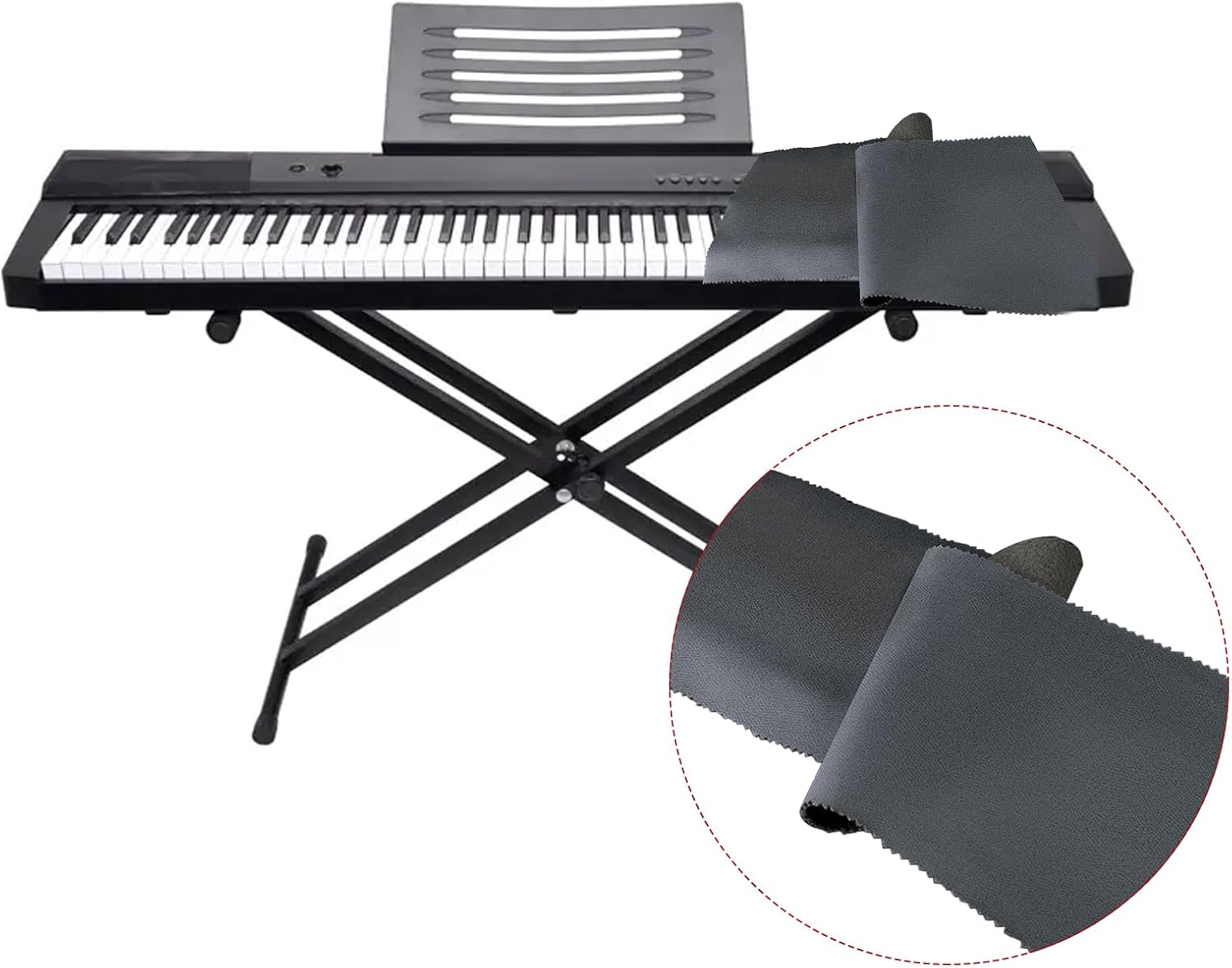 Piano Keyboard Cover,AntiDust Cover Key Cover Cloth for 88