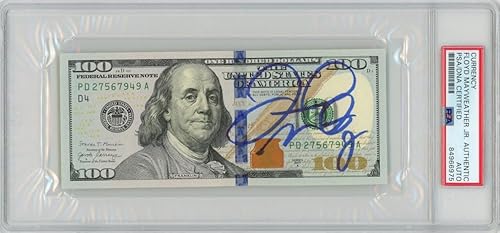 Floyd Mayweather Jr Autographed $100 Bill PSA/DNA Authentic