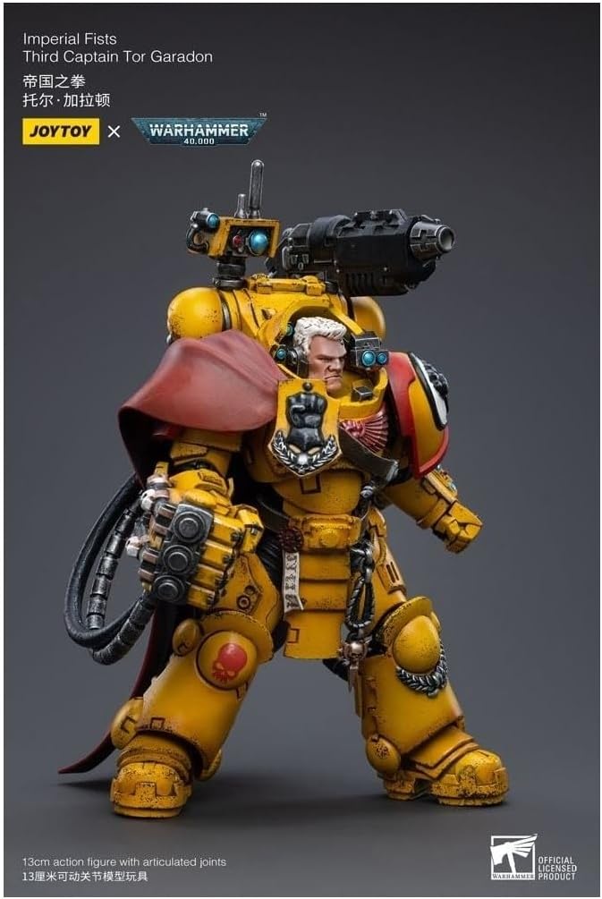 BLOOMAGE JOYTOY (Beijing) TECH Warhammer 40k: Imperial Fists Third Captain Tor Garadon 1:18 Scale Figure