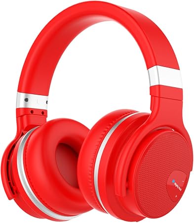 Mighty Rock E7 Cuffie Bluetooth Wireless Senza Fili Auricolare Bluetooth  Over Ear Stereo Cuffie Bluetooth con Microfono, Deep Bass, Tempo di  Riproduzione di 30 ore per Iphone/Android /iPad/PC - Rosso : Amazon.it: