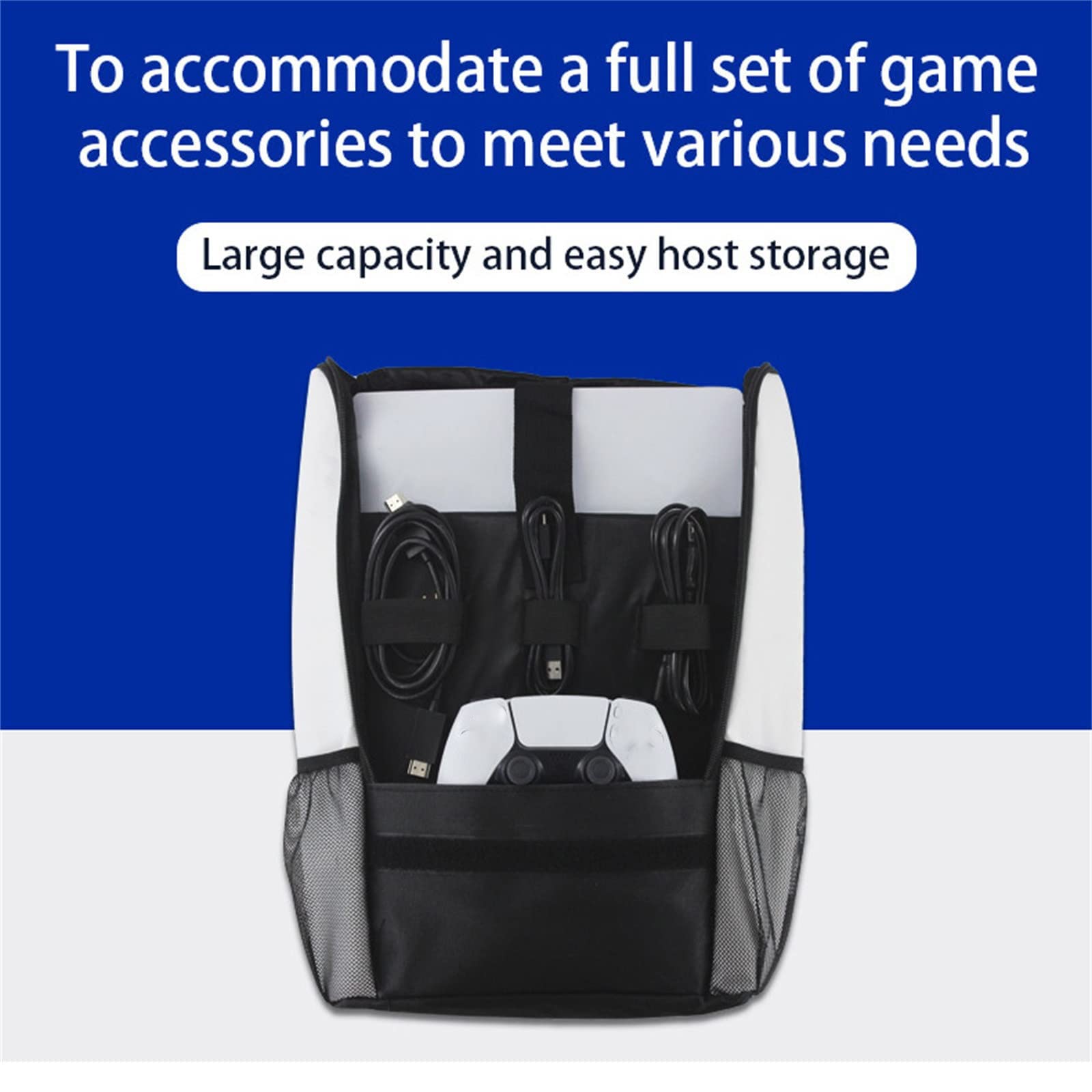 Géneric Reise-Tragetasche für PS5 Handtasche Rucksack für PS5 Konsole Schutzhülle Luxus Tasche ein Griff Tasche für PS5 Set Multifunktion Reise Aufbewahrung