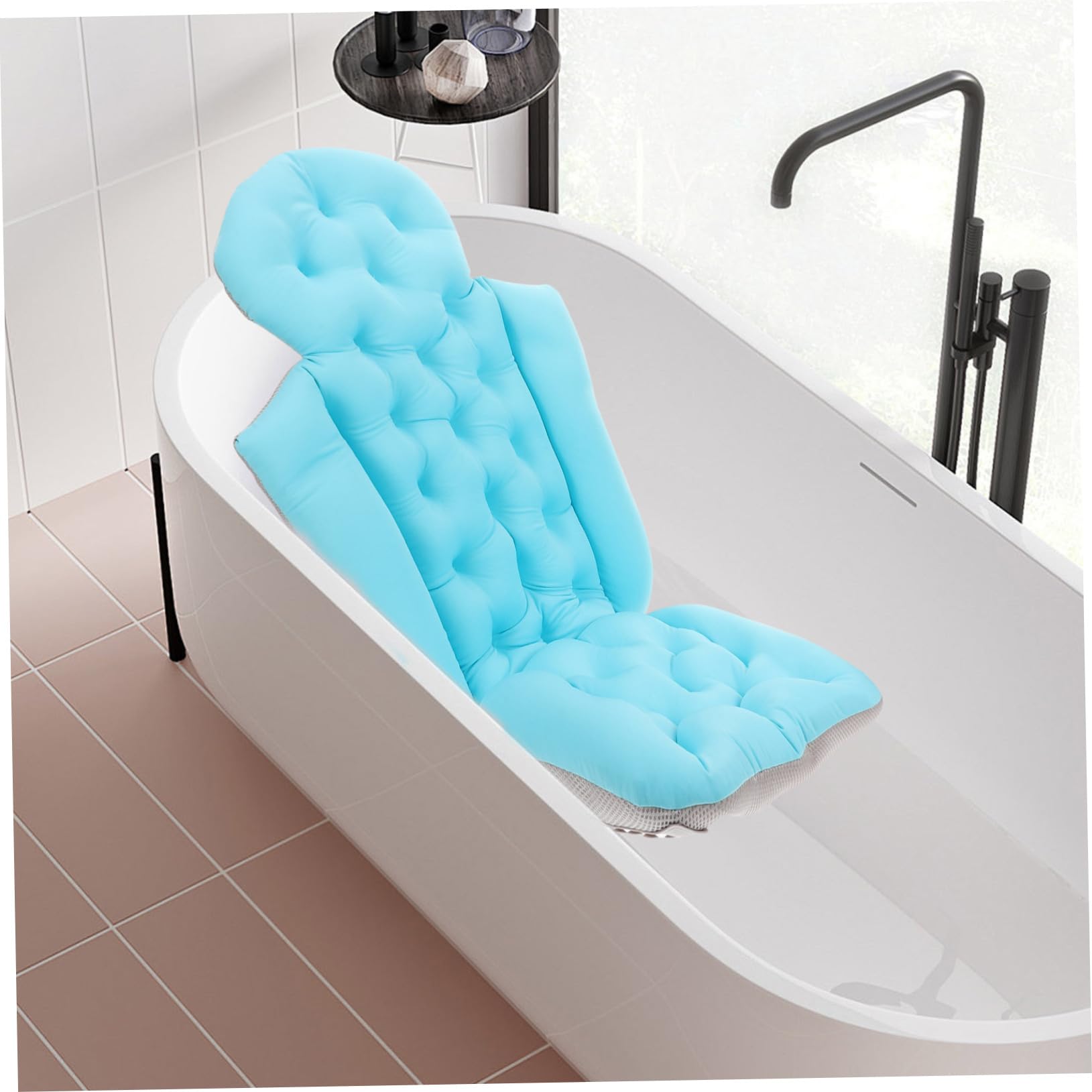 Alfombra De Baño para Bañera Almohada Antideslizante para Adultos Cojín De Bañera para Relajación para Diario El Baño