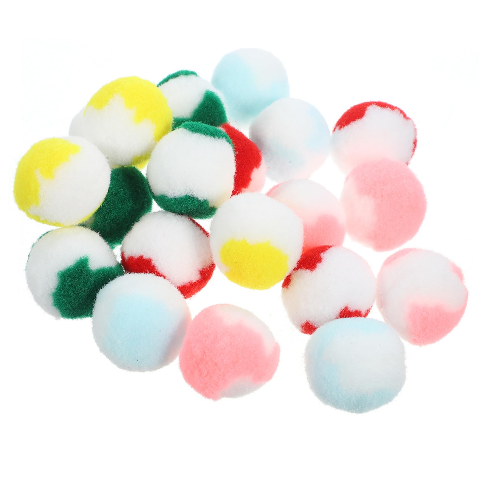 Garneck Cat Balls Toys for Indoor Cats 20pcs Soft Quiet Wool Yarn Reusable Pet Supplies