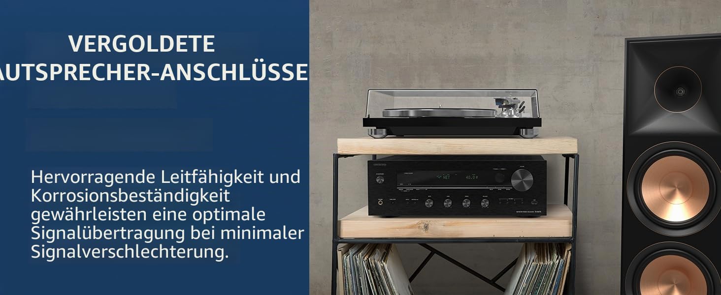 Onkyo TX-8470 2-Kanal Stereo Receiver mit WLAN, Bluetooth, Phono, Hi-Res Audio und Roon Ready