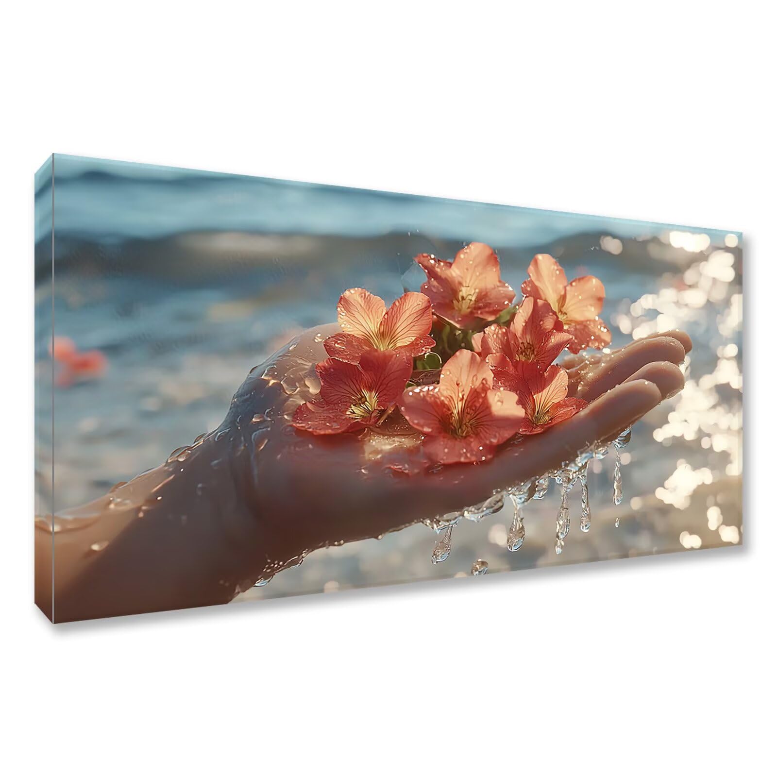 Diamond Painting Blume 140x70 cm, 5D Landschaft Diamond Art Set Q0-134
