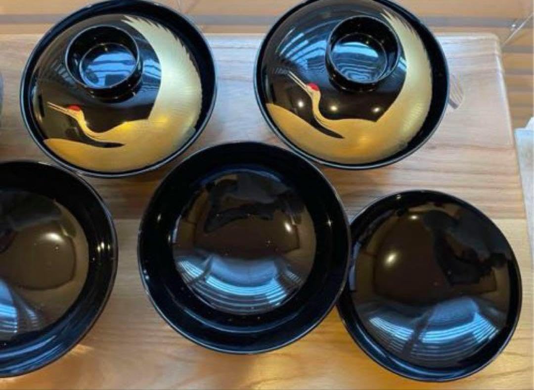 会津塗　漆器 蓋付き椀 5個セット 会津塗 漆器 蓋付き椀 5個セット Amazon.co.jp: 会津塗 吸物椀
