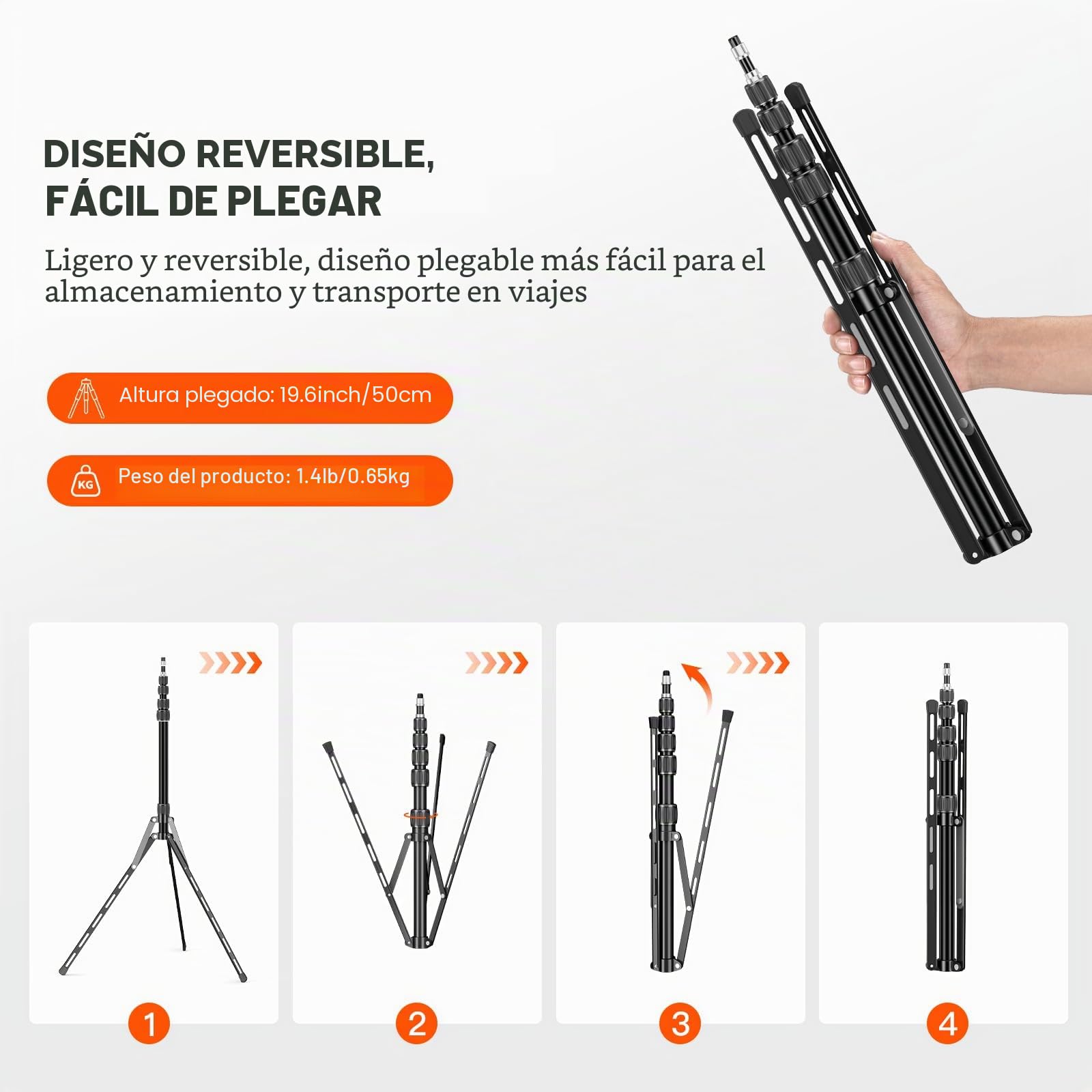 soonpho tripode 2,2m, trípode de Foco led, trípode para luz con Bolsa para Estudio, Soporte para softbox tripode Flash