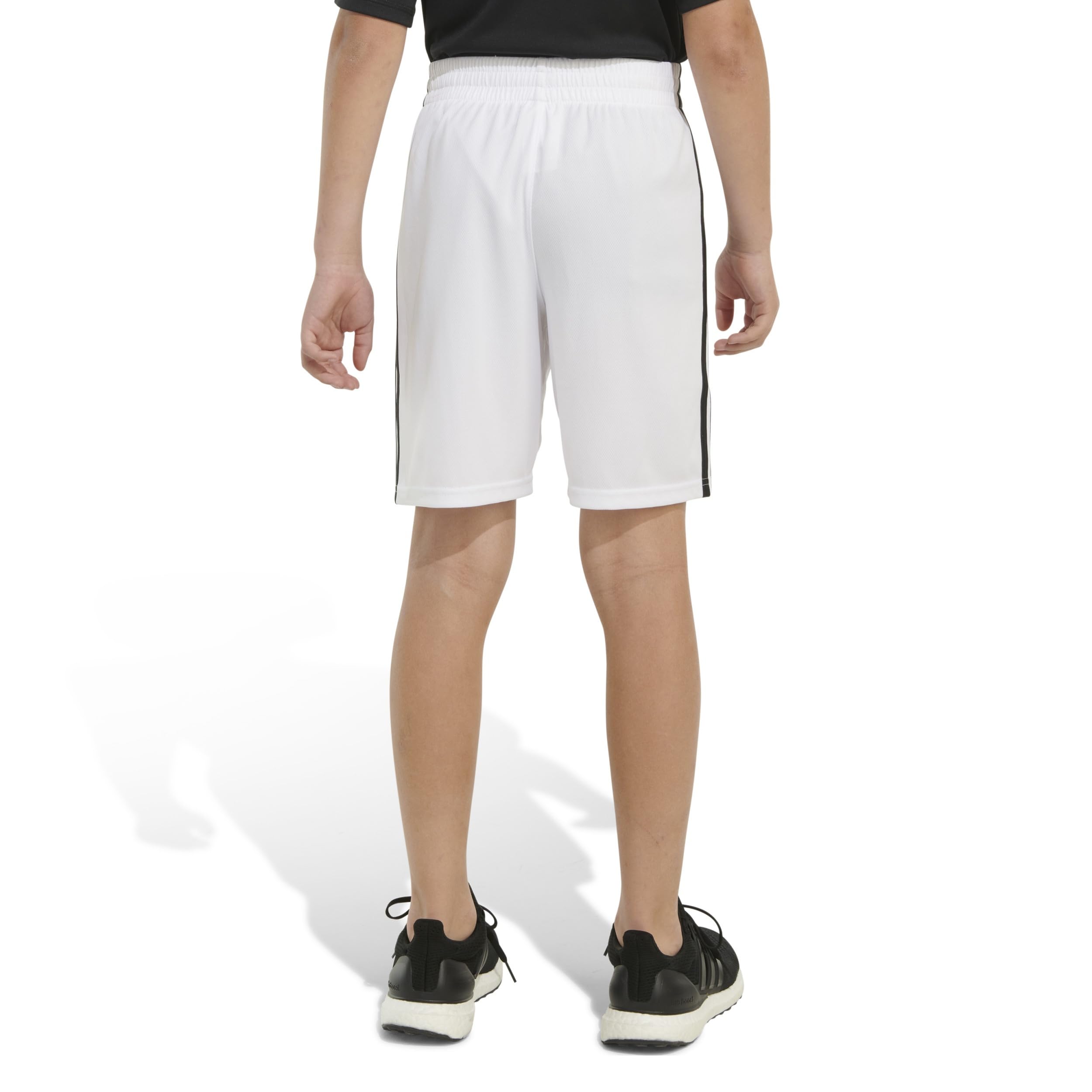 adidas boys Adi Clsic 3s Shorts, White, 8-15 Years US
