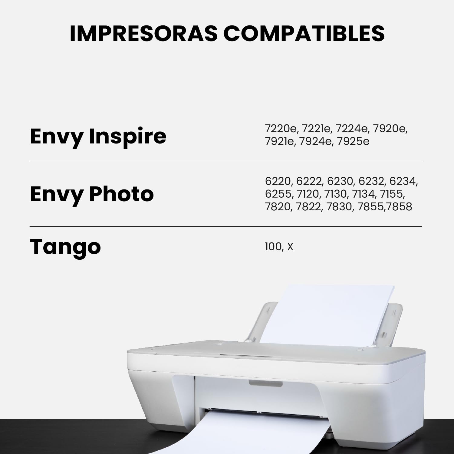 TONER PACK 303XL Remanufacturado para HP 303 XL 303XL Cartuchos de Tinta para HP Envy 6220 6230 6232 6234 6252 6255 6258 7120 7130 7155 7158 7164 7800 7820 Tango X (3 Negro, 1 Color)