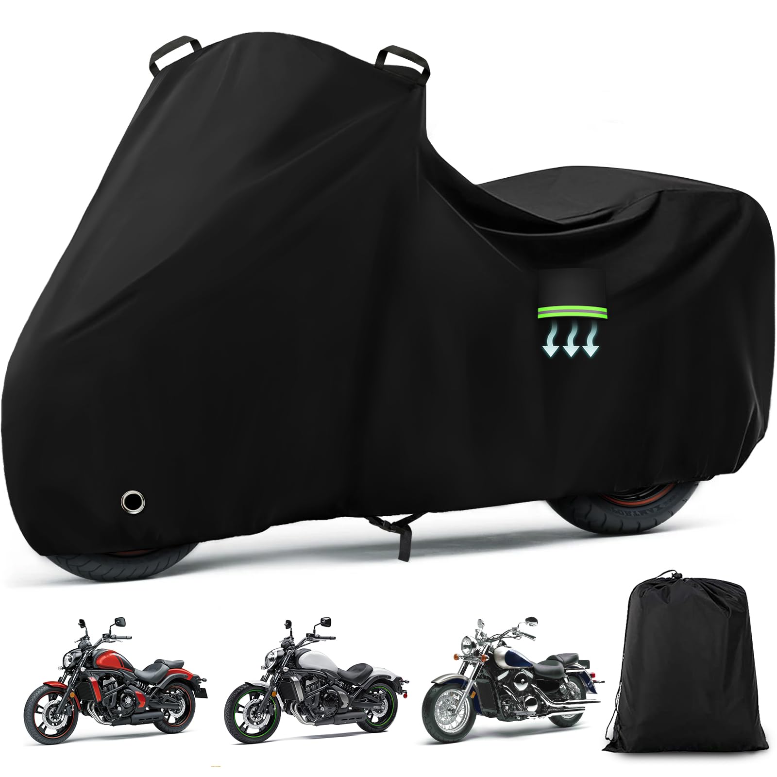 Motorcycle Cover Waterproof for Kawasaki Vulcan S 650/900/1500/CAFE ABS