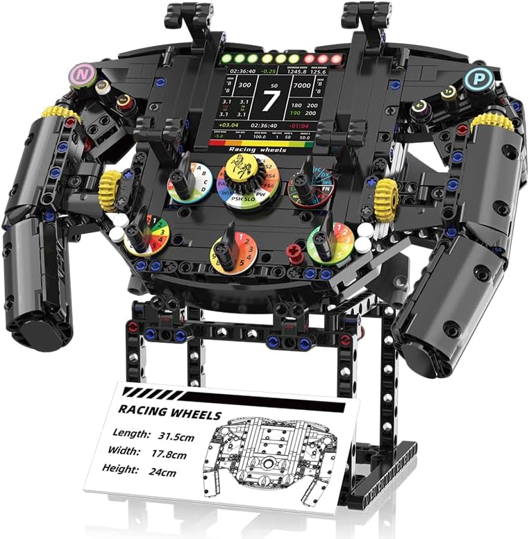 Sciencow F1 Racing Wheels Model Building Set, Racing Theme Construction Building Blocks Toys with Realistic Features, Chirstmas Birthday Gift for Ages 6+, Home Office, Desk Deco