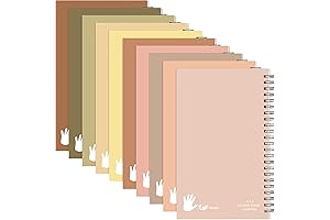 Patelai 10 Pack Small Left Handed Notebooks for Adults: Lefty Spiral Notebooks...