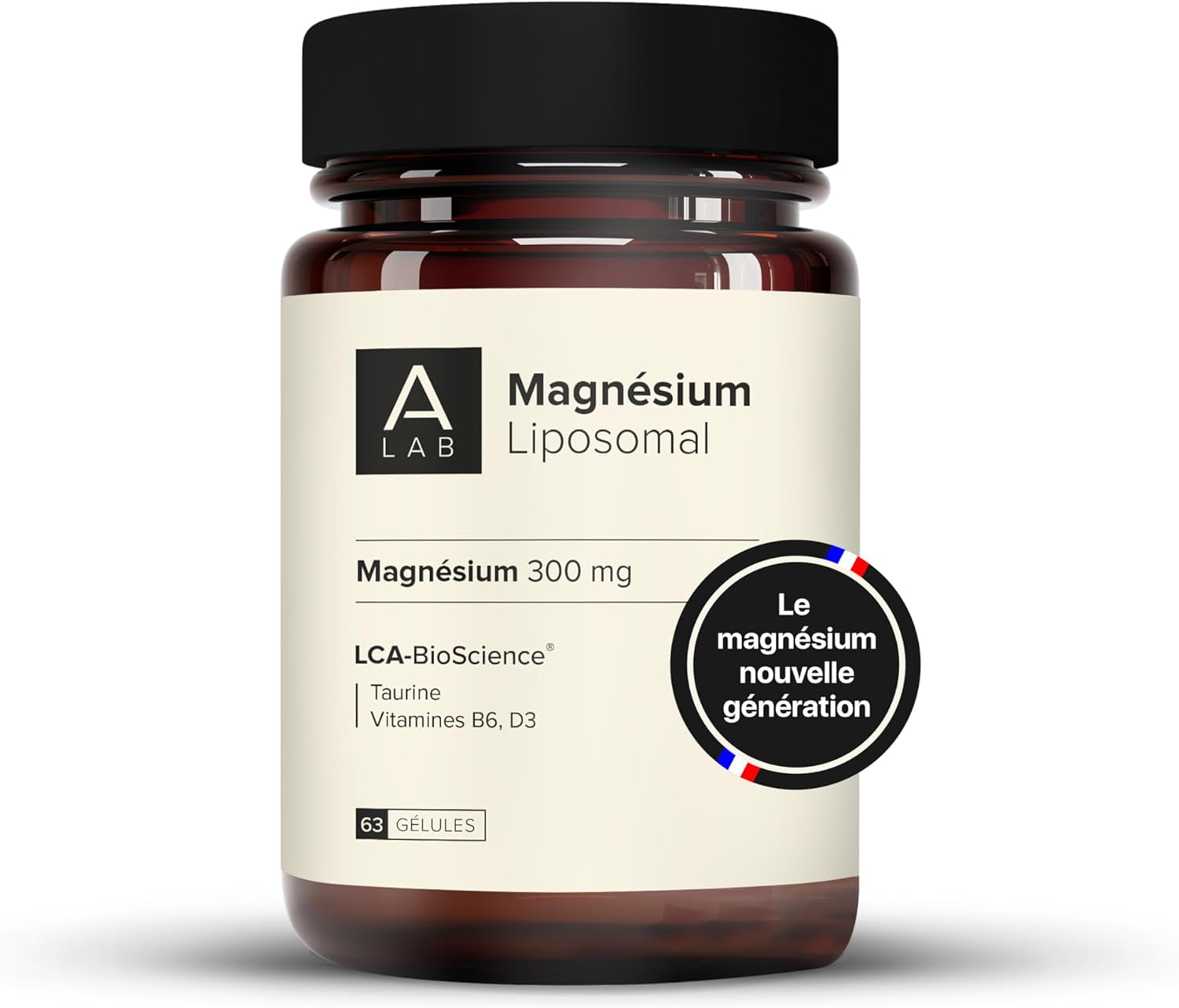 Magnesium liposomaal 300 mg – anti-stress, vermoeidheid, slaapstoornissen – magnesium, taurine, vitamine D3, vitamine B6-2 maanden inname – gemaakt in Frankrijk