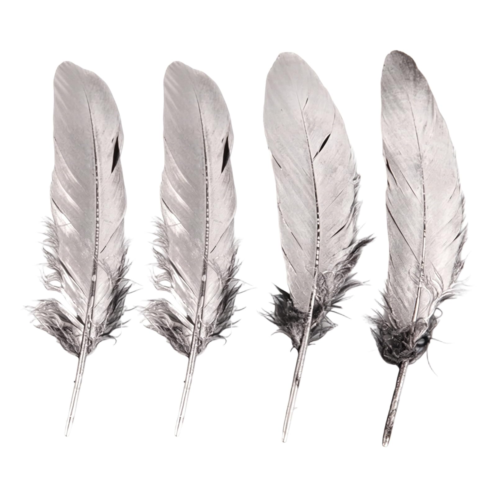 Piceioep 50Pcs Gold Sprayed Plumage Suitable for Gift and Festival Decoration Sewing Embellishment Quills