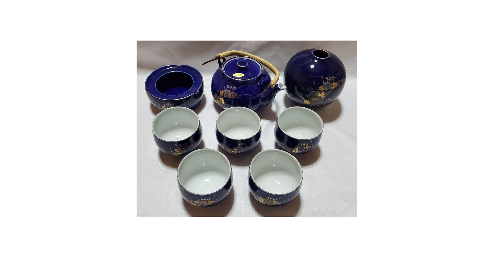 Amazon.co.jp: 有田焼 西陶作 急須 湯呑 花瓶 灰皿セット